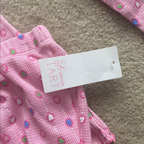 Lemon Tart NWT heart Pajamas size small - Picture 2 of 6